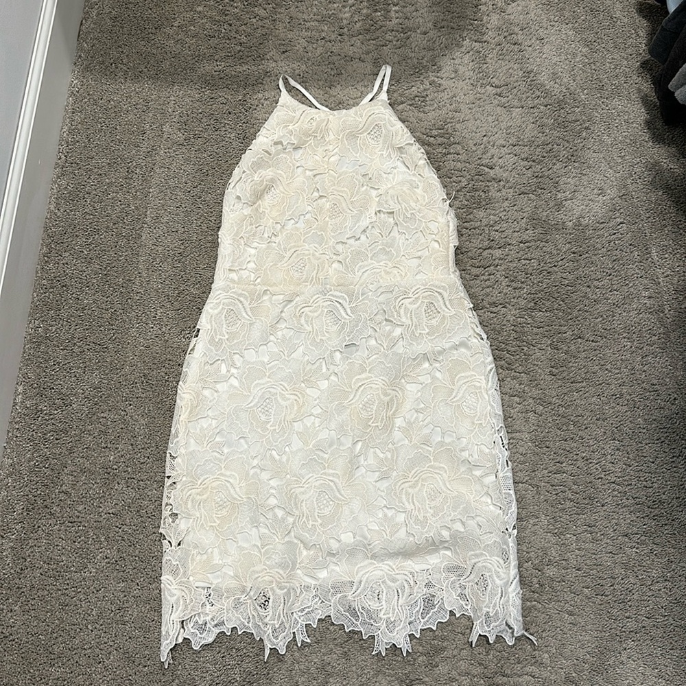 White lace dress